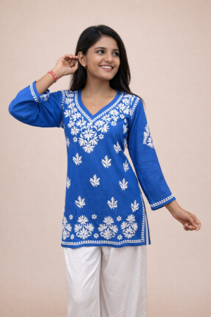 MODAL SHORT KURTA V-NECK