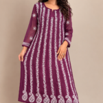 GEORGETTE LONG KURTA WITH LINER