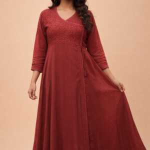 A-LINE ANGRAKHA LONG KURTA