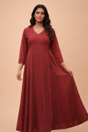 A-LINE ANGRAKHA LONG KURTA