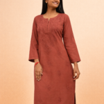 LINEN COTTON LONG KURTA
