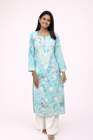 MUL COTTON LONG KURTA