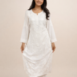 White rayon cotton pair